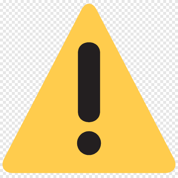 Знак предупреждения желтый