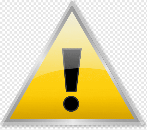 Желтый треугольник с восклицательным знаком