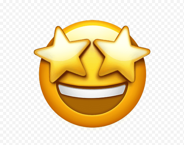 Задумчивый смайлик на прозрачном фоне