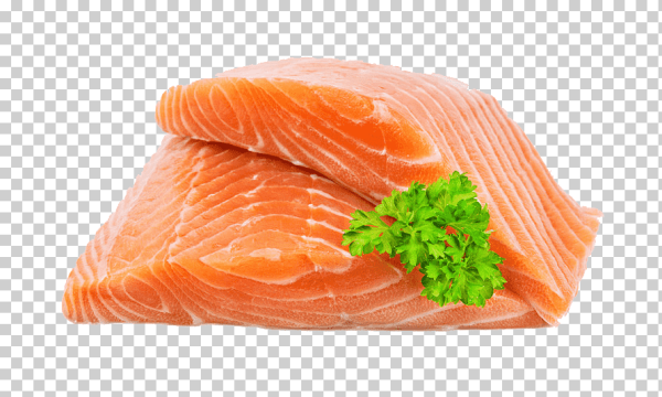 Красная рыба на белом фоне