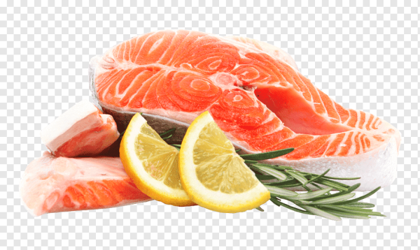 Семга на белом фоне