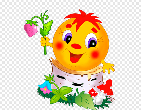 Колобок на белом фоне