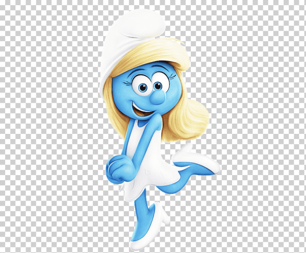 Смурфетта улыбается