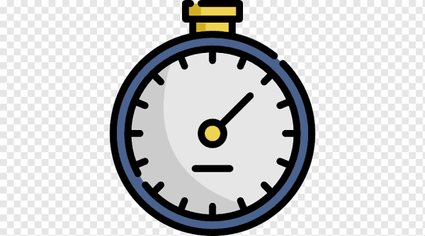 Секундомер иконка желтая