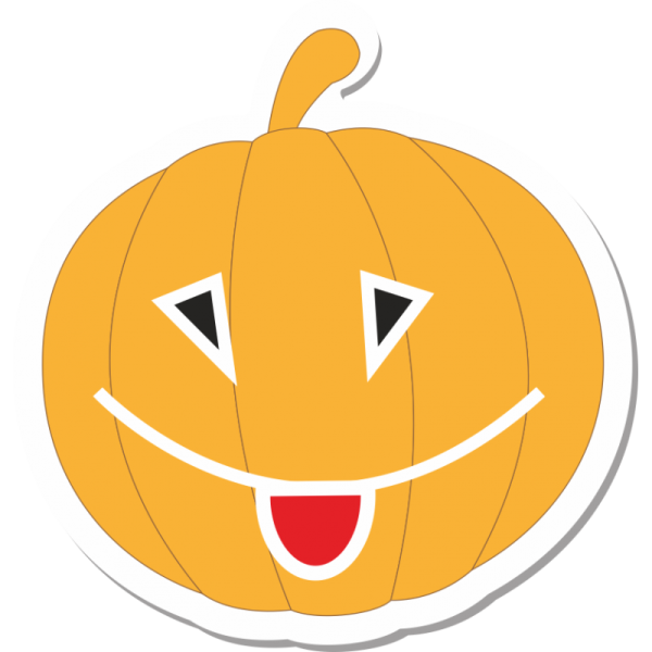 Смайл хэллоуинской тыквы
