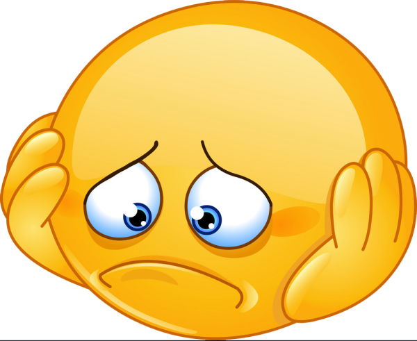 Грустный смайлик айфон