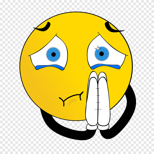 Молящий смайлик