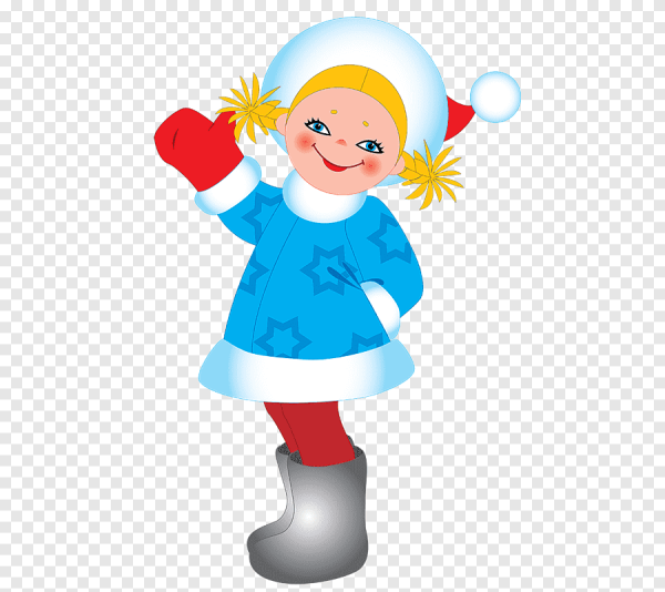 Снегурочки на прозрачном фоне