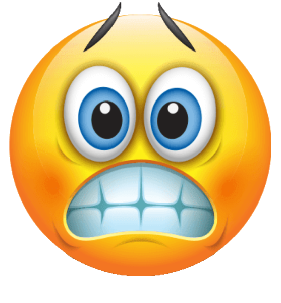 Испуганный смайлик