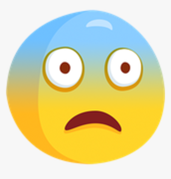 Испуганный смайлик