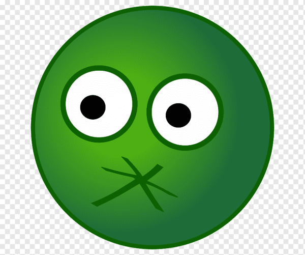 Зеленый смайлик тошнит