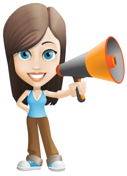 Экскурсовод с рупором