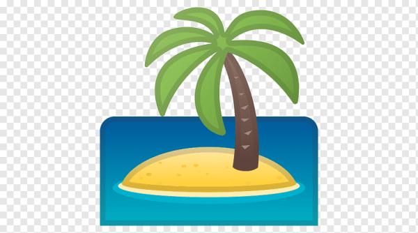 Стикер Пальма и остров