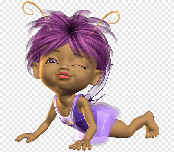 Смайлик чёрна кожая Фея