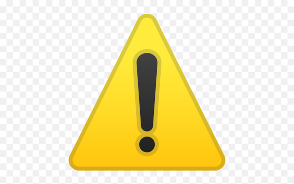 Знак предупреждения желтый