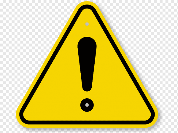 Желтый треугольник с восклицательным знаком