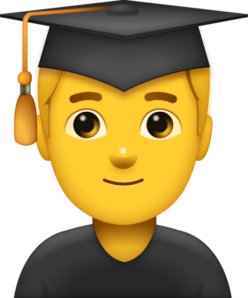 Эмодзи студент