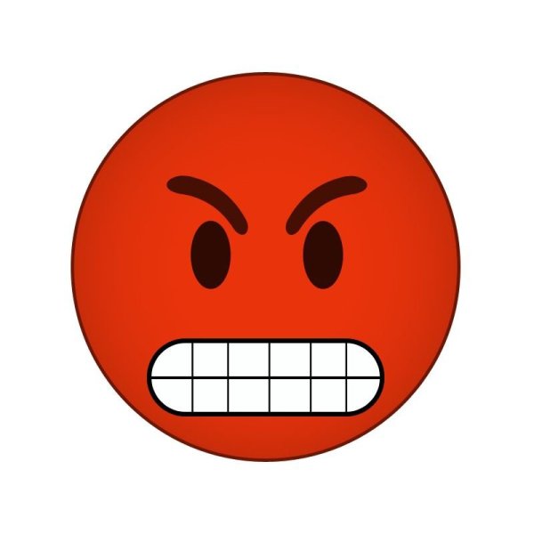 Красный злой Смайл