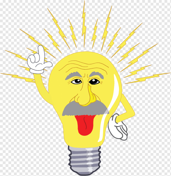 Эйнштейн с лампочкой