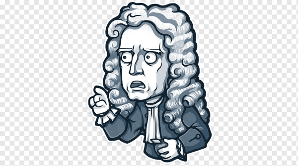 Исаак Ньютон стикер