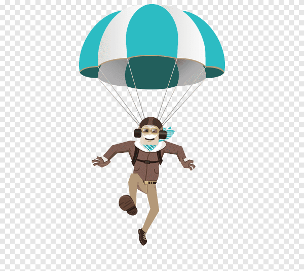 Человечек с парашютом