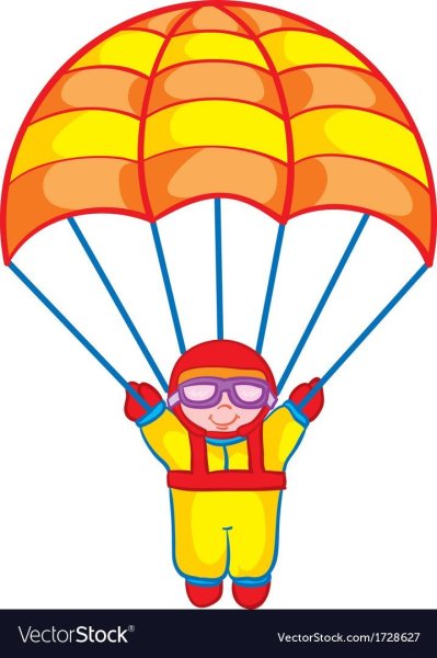 Парашютист силуэт