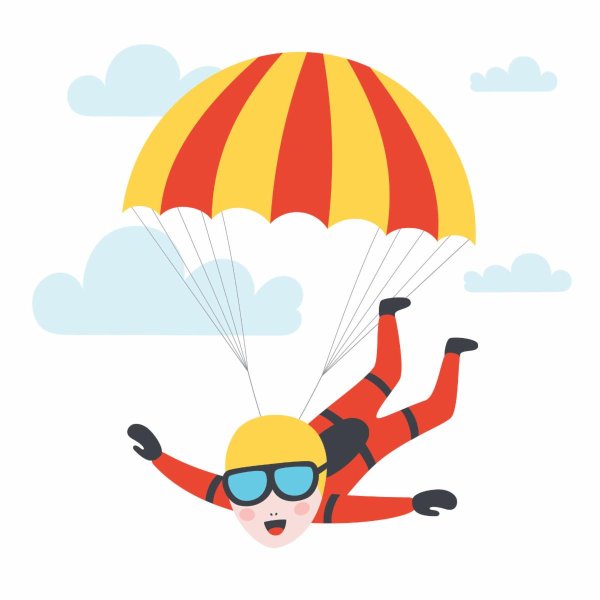 Маленький парашютист