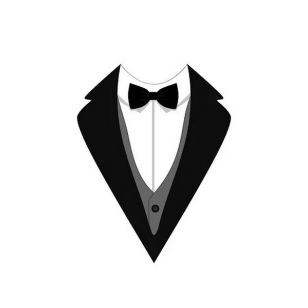 Логотип в стиле смокинга
