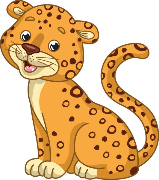 Леопард мультяшный