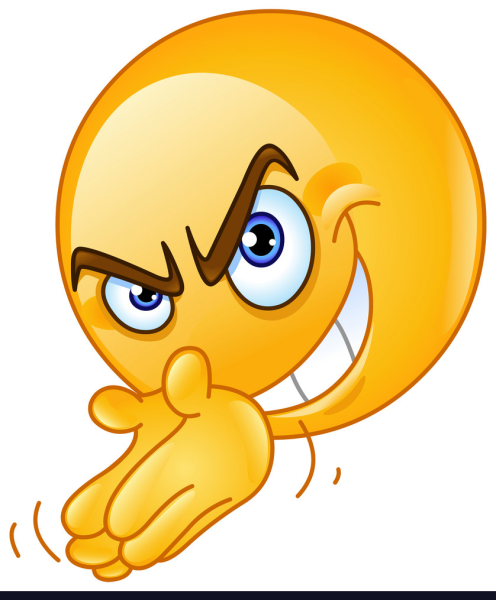 Смайлик потирает руки