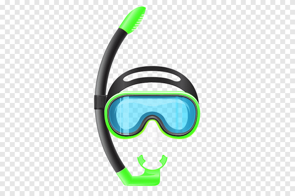 Маска для плавания вектор