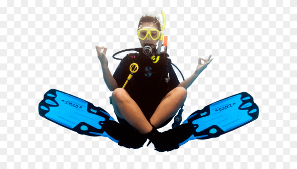 Акваланг на прозрачном фоне