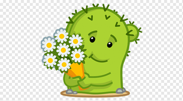 Стикеры Кактус Коля