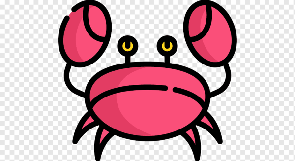 Смайлик фиолетовый краб