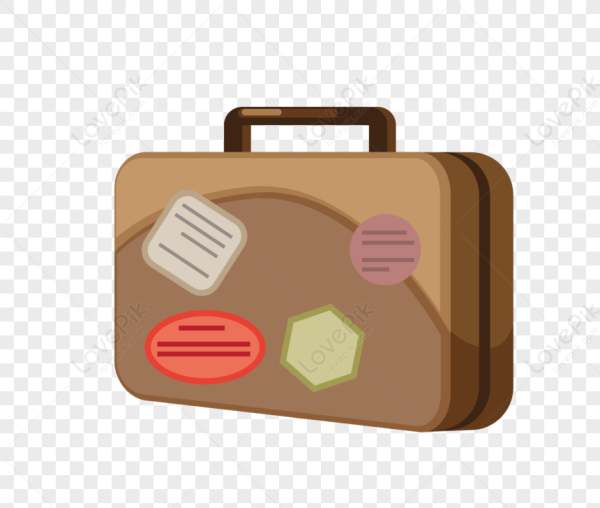 Чемодан с биркаимрисунок