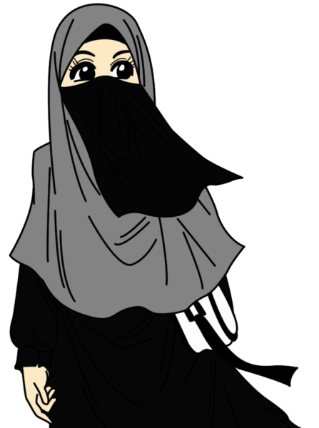 Женщина в парандже рисунок