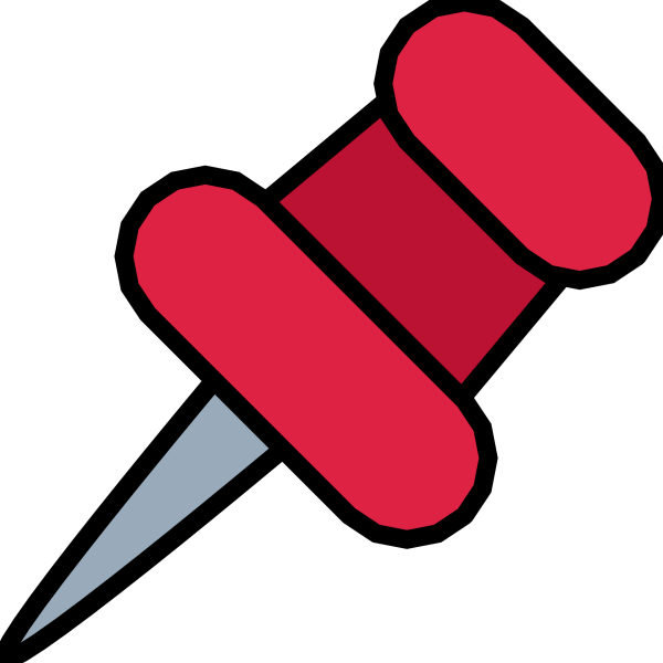 Значок канцелярской кнопки