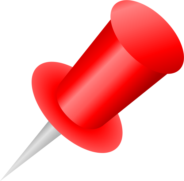 Кнопка канцелярская вектор