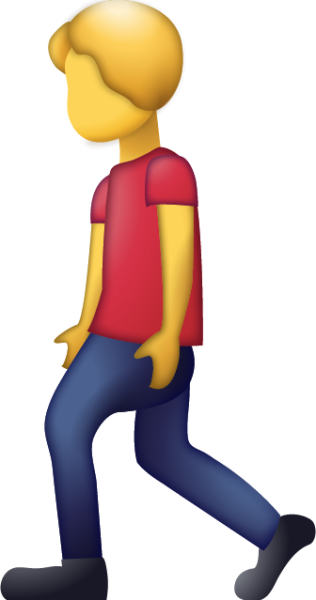 ЭМОДЖИ человек идет