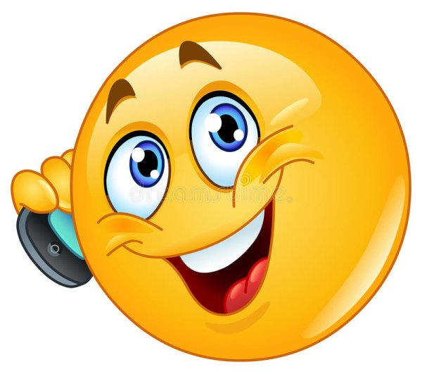 Смайлик телефонная трубка