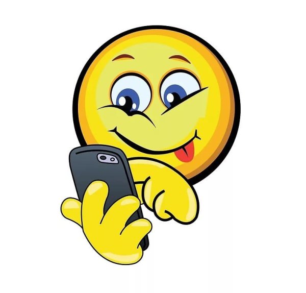Смайлик с мобильником