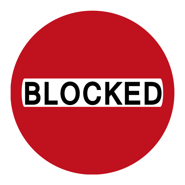 Значок blocked