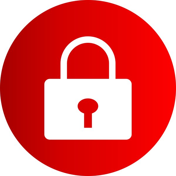 Значок закрытый замок