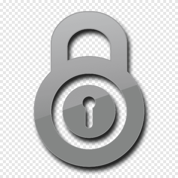 Значок блокировки без фона