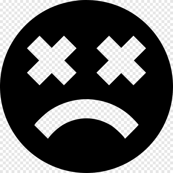 Смайлик с глазами крестиками