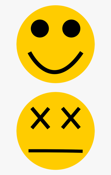 Смайлик с крестами вместо глаз