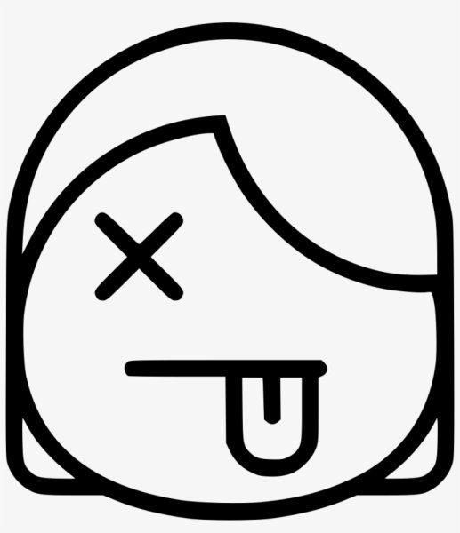 Мертвый смайлик значок