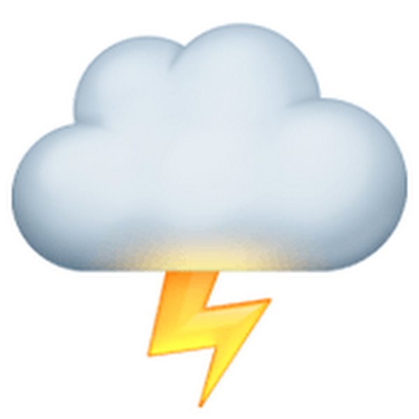Молния эмодзи