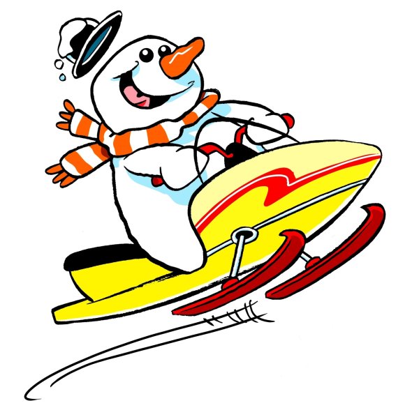 Снегоход мультяшный