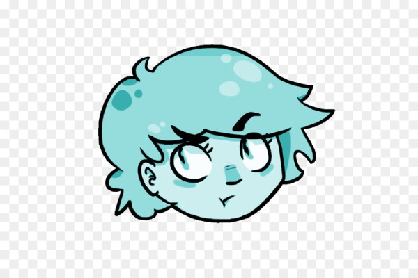 Rainbow hair Aqua avatar gif